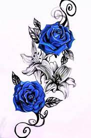 Blue Roses Rose Vine Tattoos Vine Tattoos Rose Tattoo Design