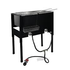 After hours and hours of analysis and deduction, we come to the decision that chard fba12, aluminum stock pot with strainer basket, 10.5 quart could be the best propane fish fryer for your needs. Xtremepowerus Standing 2 Burner Propane Deep Fryer Reviews Wayfair