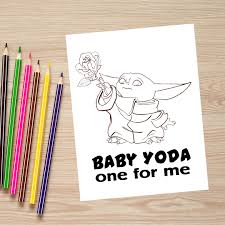 Feb 26, 2021 · download these 3 free disney color by number printables that include mickey mouse, minnie mouse, and pluto. Baby Yoda Coloring Pages 2 Variations Printable Little With Great Love