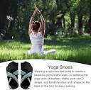 Amazon.com | Yoga Shoes, Artificial Leather Toeless Grip Shoes ...