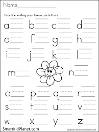 Print Practice Lowercase Letters Spring Flower Smart Kid Planet Letter Worksheets Kindergarten Kindergarten Letters Alphabet Worksheets Kindergarten