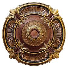 Fine Art Deco 40 In Spring Dreams Ii Bronze Gold And Copper Polyurethane Hand Painted Ceiling Medallion Ccmf 119 Ceiling Medallions Ceiling Bronze