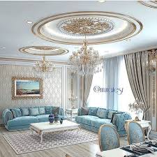 Quite An Elegant Sitting Room With Light Blue And Gold Very Appealing Luxury Living Room Luxury Homes Home