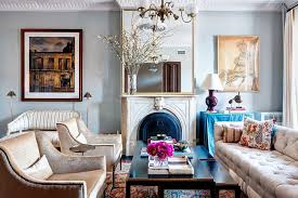 Dark blue farrow and ball wall paint highlights the traditional ceiling features and fireplace. Feast For The Senses 25 Vivacious Victorian Living Rooms