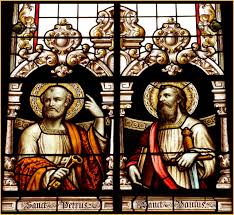 Saint Peter And Saint Paul Stained Glass Windows Church Ascension Of Jesus Stained Glass