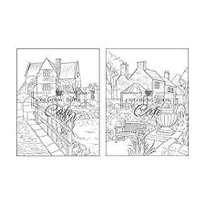 Countryside scenery coloring pages for adults. Buy English Countryside Coloring Book An Adult Coloring Book Featuring Enchanting English Countryside Scenery And Beautiful Chateau Interiors For Stress Relief And Relaxation Country Coloring Books Paperback January 8 2020 Online
