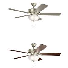A true work of artful engineering. Basics Pro Ceiling Fan With Light By Kichler 330017ni
