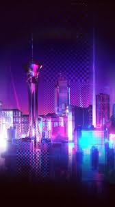 Retrowave vaporwave synthwave design for poster, flyer, cover, brochure, card, club invitation. Neon Purple Aesthetic Wallpapers Wallpaper Cave