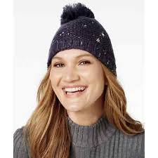 Marcus Adler knit pompom Starburst hat Navy