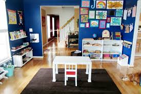 I wanted to have a place to keep the toys in the family room because i know they'd end up wherever we are hanging out anyway, and i really like this setup. Montessori Playroom Inspiration How We Montessori