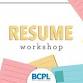 Resume Workshop event image