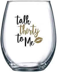 Read on for 30th birthday gifts for girls. Buy Talk Thirty To Me 30th Birthday Gifts For Women Dirty 30 Gifts For Her Wife Daughter Girlfriend Best Friend 15 Oz Stemless Wine Glass Online In Vietnam B07sh19s97