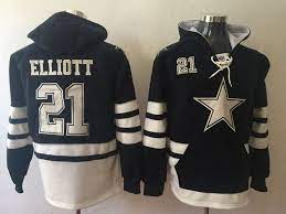Mens Nike Dallas Cowboys 21 Ezekiel Elliott Dark Blue Hoodie Dallas Cowboys Hoodie Hoodie Jersey Dallas Cowboys Outfits