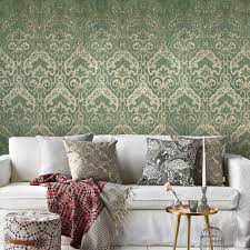 Textured Wallcoverings Victorian Vintage Small Damask White Cream Wallpaper Roll Wallpaper Textured Embossed Wallpaper Victorian Modern