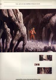Early Concept Of Dagobah Training Art Empire Strike Star Wars Books