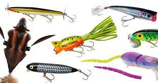 From The Classics To The Rising Stars This Lineup Of Bass Baits Has A Little Something For All Topwater Fans Topwater Lures Bass Lures Bass Bait