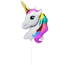 Download Party Aluminium Balloon On A Stick Unicorn Balloon Unicorn