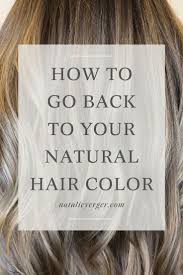 Diy & natural hair dye these are natural colors made from herbal ingredients and as such will create natural hues on your. How To Go Back To Your Natural Hair Color Natural Hair Color Natural Hair Styles Grown Out Blonde Hair