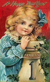 A Happy New Year To You And Yours Vintage New Years Card New Year Postcard Vintage Happy New Year Vintage Christmas Cards