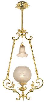 Vintage Hardware Lighting Victorian Pendant Light Neo Rococo Hall Or Entry Gas Light Circa 1880 910 Rgp Hl