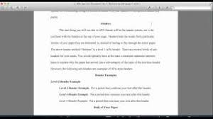 Note the period for the sentence goes. Apa Style Introduction Headings Youtube