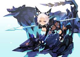 Mecha Warrior Spear Animal Girl Armor Lance Anime Warrior Animal Ears Anime