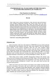 We did not find results for: Pengembangan Soal Pilihan Ganda Sistemik Pada Mata Pelajaran Kimia Sma Ma Kelas Xi Semester 2