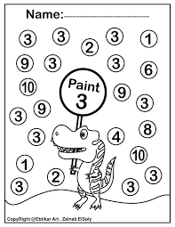 Find out exactly which hues are trending right now. Set Of 123 Dinosaur Trex Activity Paint A Dot Preschool Coloring Sheets