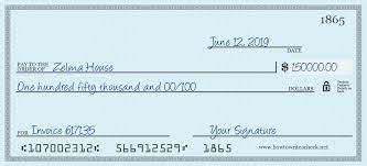 Two thousand and fifty 00/100 How To Write A Check For 150000 Dollars The Best Guide