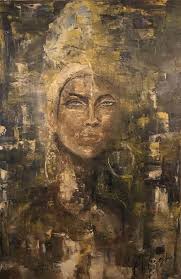 Original Oil Painting: "Queen of Africa" Portrait