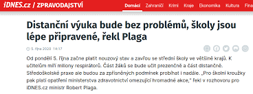Za několik dní se do škol vrátí všichni žáci a učitelé a s při rozhodování o podobě výuky musel ministr školství robert plaga vycházet z pokynů. Anna Brzybohata Distancni Vyuka Bude Bez Problemu Skoly Jsou Lepe Pripravene Rekl Plaga Pedagogicke Info