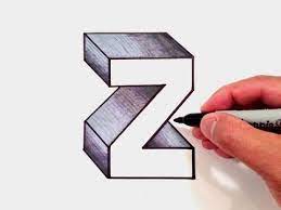 How To Draw The Letter Z In 3d Youtube Drawing Letters Lettering Alphabet Lettering