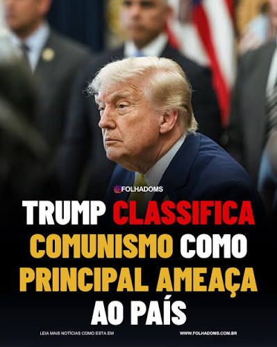 O presidente Donald Trump voltou a criticar o comunismo ao comentar o cenário político dos Estados Unidos. Em declaração, afirmou: “O comunismo é a maior ameaça ao nosso país desde a Primeira