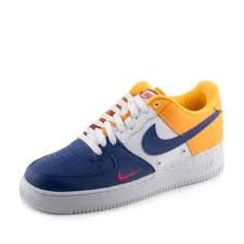 Air Force 1 07 White Black Blue Fury Pin On Nike
