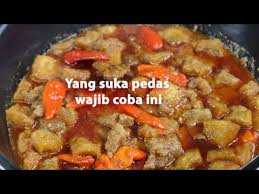 Biarkan krecek agak layu dan sedikit mengempis. Menu Spesial Lebaran Sambal Goreng Krecek Pedas Youtube
