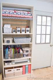 Diy Gift Wrap Organizer Ikea Hack Paper Storage Craft Room Organization Storage Wrapping Paper Storage