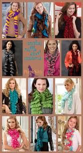 We found some beautifully simple knitted scarf patterns for others will knit up quick and will make wonderful last minute gifts. Crochet Ruffle Scarf Patterns Purple Kitty