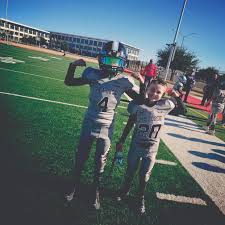 Brothers Tucker and Tayton Heard both love to play football