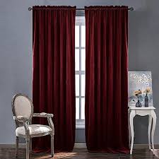 Red Velvet Curtains And Drapes For Bedroom Ruby Red Cur Red Velvet Curtains Curtains And Draperies Curtains