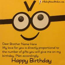 funny birthday wishes for brother with name editor generator birthday wishes for brother wishes for brother birthday humor