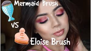 MERMAID BRUSH VS ELOISE ROSE GOLD TEAR DROP BRUSH- REVIEW & DEMO