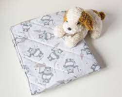 Copertina Neonato In Cotone E Minky Per Carrozzina O Culla Trapuntina Leggera Con Orsetti Copertina Neonato Accessori Per Bambini