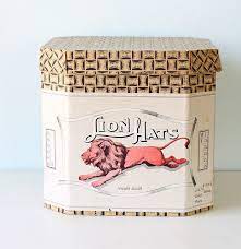 Vintage Lion Hats Box Vintage Hat Boxes Retro Packaging Hat Boxes
