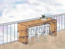 Outdoor Bar Table Design Photograph Balcony Bar Table Balcony Bar Bar Table Bar Table Design