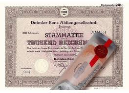 Ist die daimler aktie nach den turbulenten zeiten ein kauf ? Aktie 1942 Daimler Benz In Edler Geschenkrolle Gunstig Bei Jagaro Kaufen