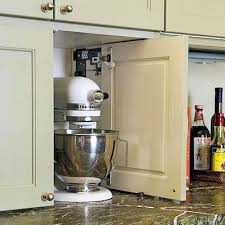 Clever Storage Solutions Behind Closed Doors Appliance Garage Kitchen Appliance Storage Kitchen Storage Solutions