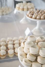 Gold And White French Macarons On Wedding Dessert Table Gold Dessert Table Wedding Desserts Wedding Dessert Table