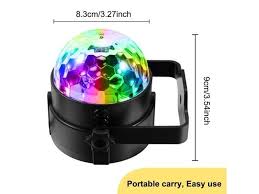 A Light Sound Activated Party Lights With Remote Control Dj Lighting Rbg Disco Ball Strobe Lamp 7 Modes Stage Par Light For Home Room Dance Parties Birthday Dj Bar Karaoke Xmas Wedding Show