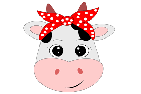 Free Free 319 Baby Cow Face Svg Cartoon Cow Svg SVG PNG EPS DXF File