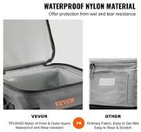 Bolsa térmica suave VEVOR, 24 latas, bolsa térmica de lados suaves a prueba  de fugas con cremallera, bolsa aislante impermeable suave, nevera plegable  ...